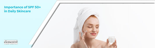SPF50+ protection is key for your daily routine